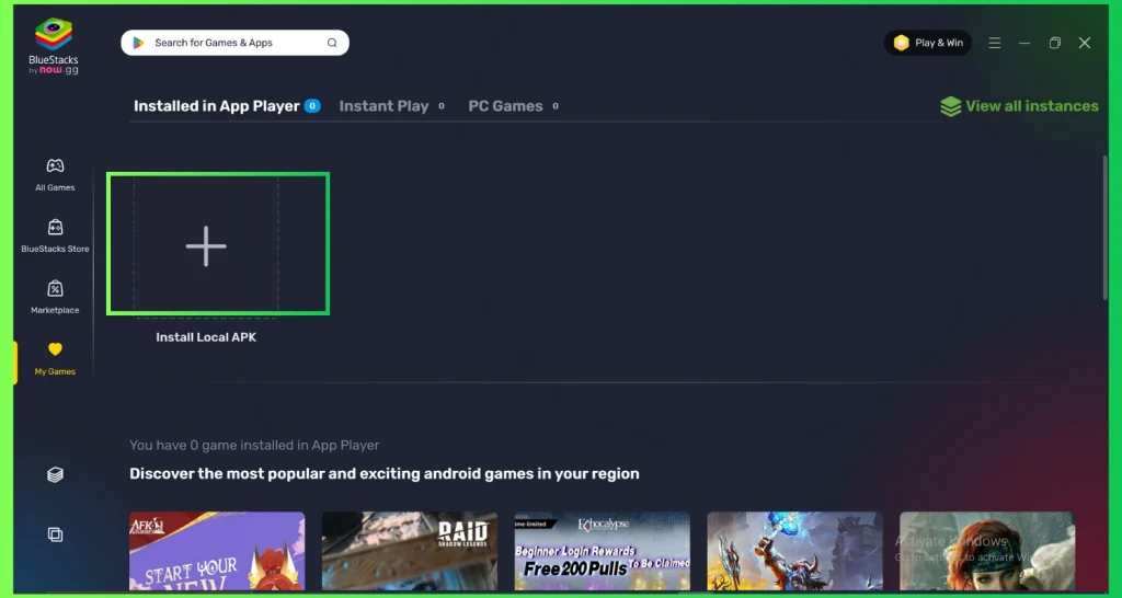 click on the “+” icon.