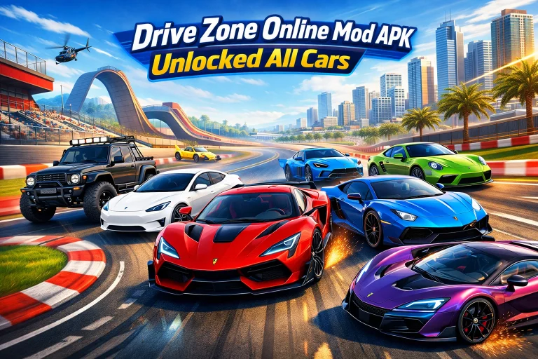 Drive Zone Online Mod APK Unlocked All Cars