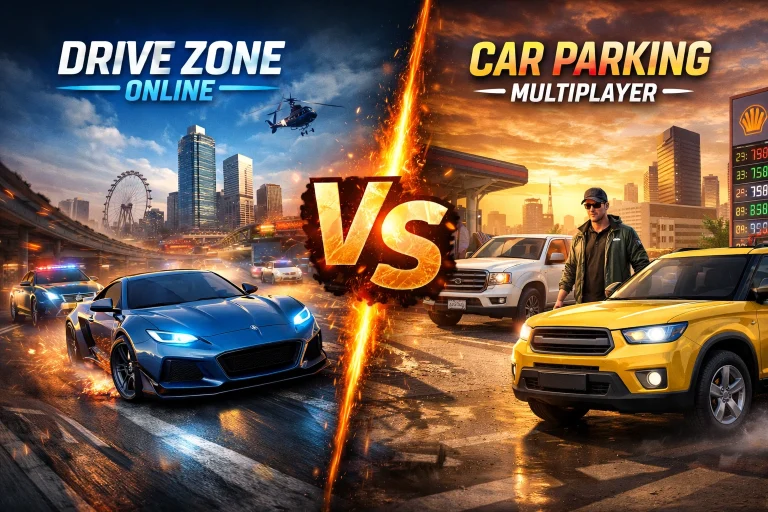 Drive Zone Online vs Car Parking Multiplayer