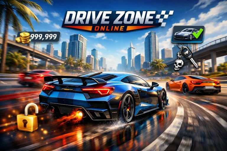 Hacks and Cheat Codes in Drive Zone Online