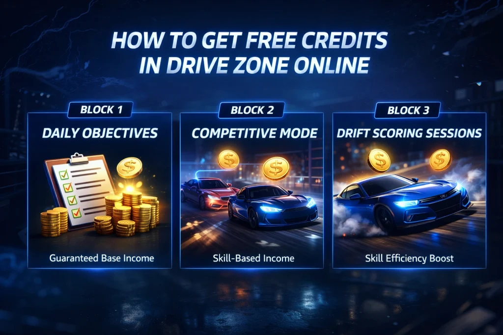How to Get Free Credits in Drive Zone Online