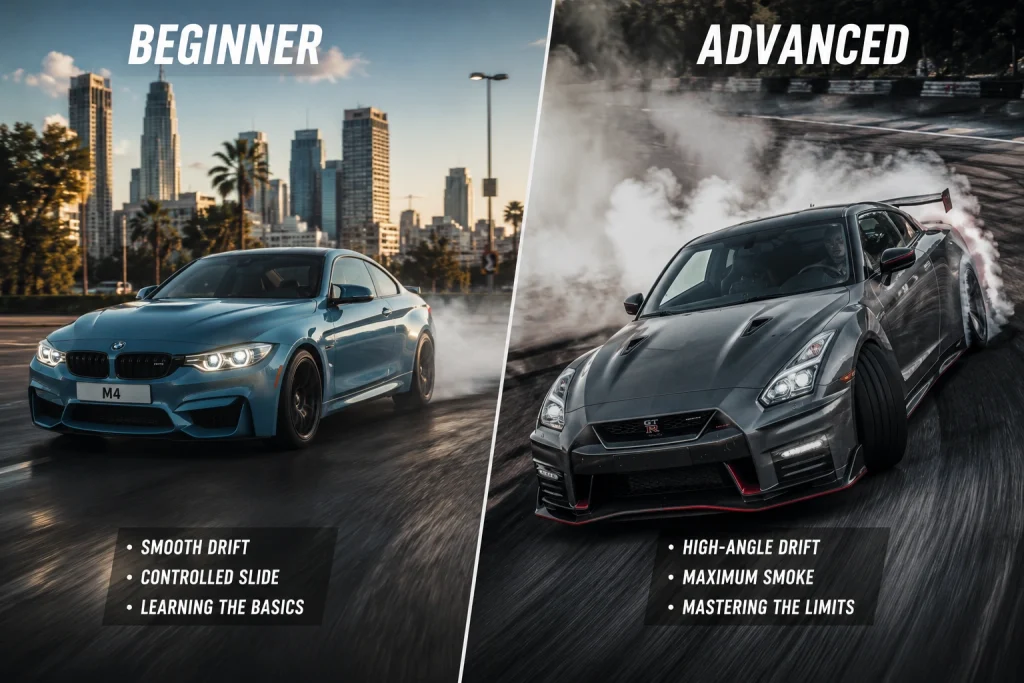 Beginner vs Advanced IN DRIVE ZONE ONLINE